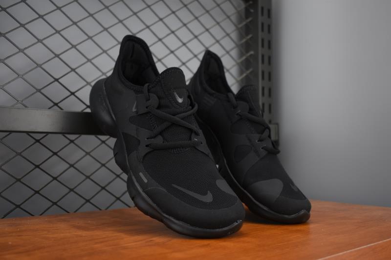 2019 Men Nike Free 5.0 All Black Training Shoes